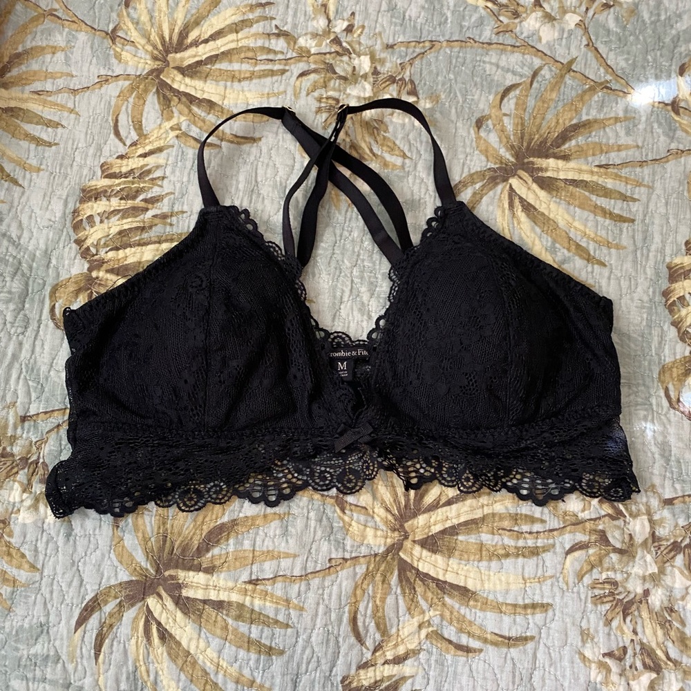 Abercrombie & Fitch Black Lace Bralette